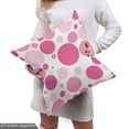thumbnail image 5 of Ambesonne Pink Polka Dots Fabric by the Yard Upholstery, Monotone Blemishes, 1 Yard, Pink Pale Pink White, 5 of 5