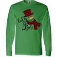 thumbnail image 3 of Inktastic Baby It's Cold Outside Cute Snowman in Plaid Print Long Sleeve T-Shirt, 3 of 5