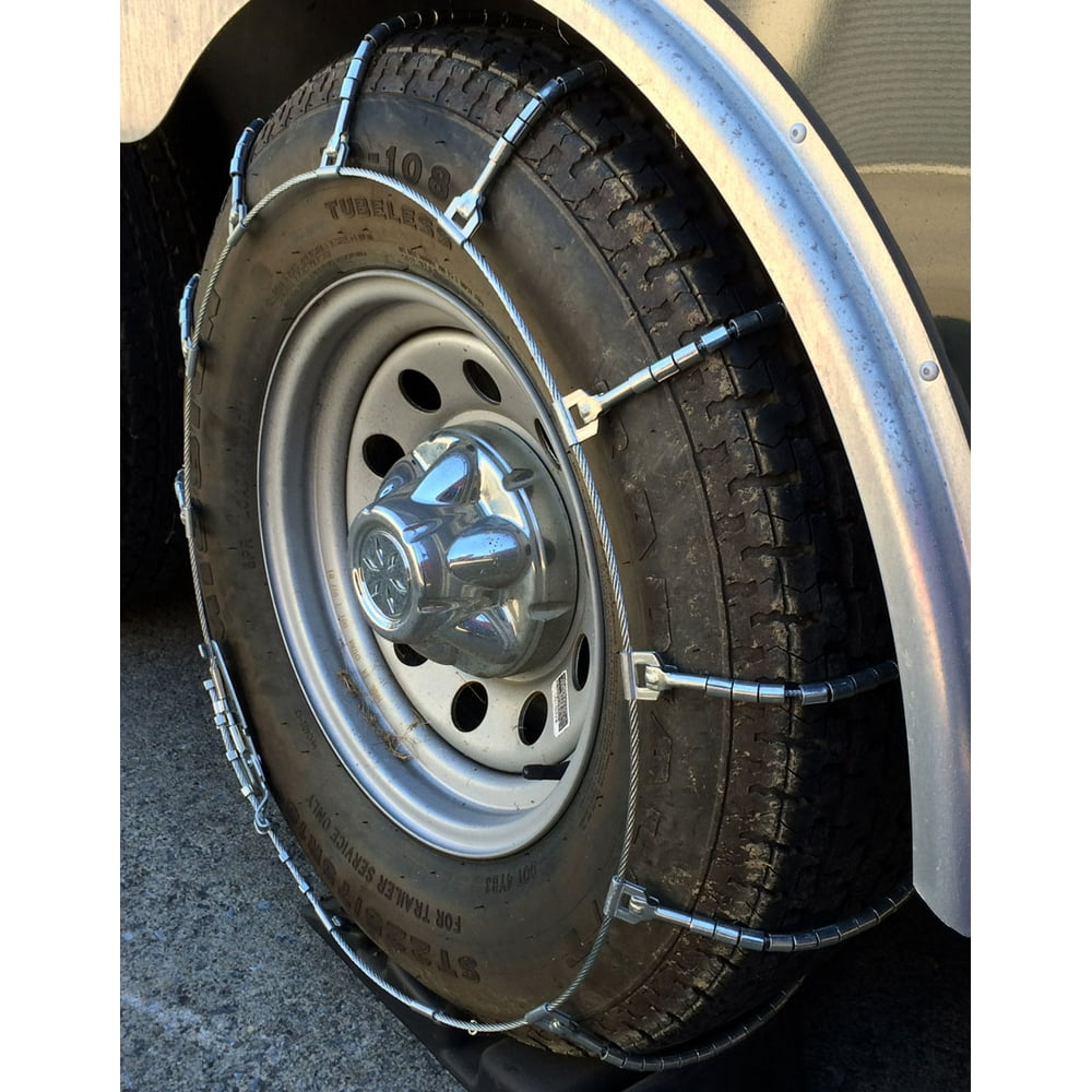 Snow Chains P245/70R17, P245/70 17 Truck SUV Cable Tire Chains set of 2