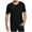 Black, variant on Mens Ripped Hole T Shirts Casual Stylish Short Sleeve Solid Color Tees Hip Hop Round Neck T Shirt for Men Streetwear Summer Fashion Clothes White XXL