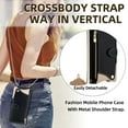 thumbnail image 3 of Decase for iPhone 15 Pro Max Crossbody Wallet Case with PU Leather Card Holder Slots Kickstand Flip Folio Zipper Handbag Phone Cover,Black, 3 of 8