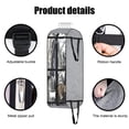 thumbnail image 6 of Foldable Garment Bag Suit Storage for Hanging Clothes Travel, Large Capacity Transparent Window Smooth Zipper, Dust-Proof Breathable Organizer for Closets Home Business Trips, 6 of 6