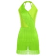 thumbnail image 3 of TSSOE Womens Fringe Jumpsuit Latin Dance Romper Sleeveless Tassel Ballroom Dance Samba Rumba Leotard Yellow 3XL, 3 of 5