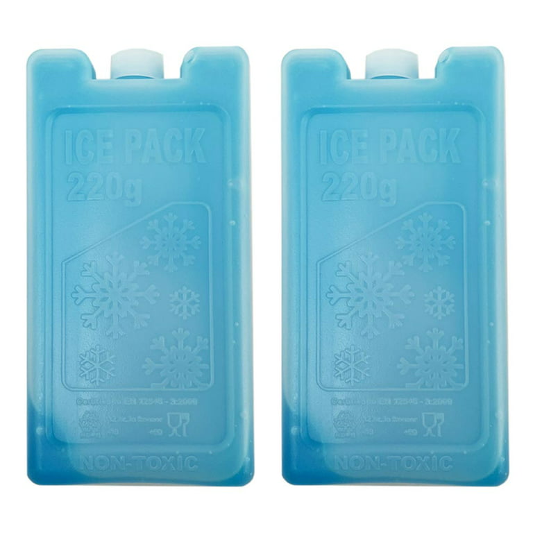 2 Pc Ice Packs Gel Cooler Lunch Box Pain Relief Cold Therapy Kids Care  Reusable 