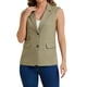 thumbnail image 1 of CHALECO SIN MANGAS INSPIRADOR CHIC para traje de oficina casual de negocios para mujeres M Verde Oliva Claro, 1 of 5