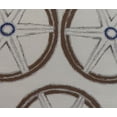 thumbnail image 2 of Simply Daisy, 18 x 18 inch, Nautical Geo Lines, Geometric Print Pillow, Ivory, 2 of 2