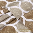 thumbnail image 3 of Zzistar Moroccan Design Rod Pocket Window Tier Curtains, 27x45 inch, Taupe, 3 of 7