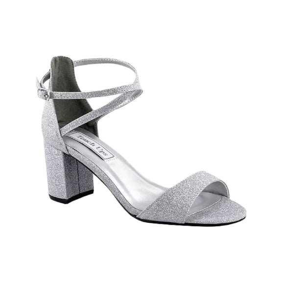 Touch Ups Womens Jackie Glitter Slides Dress Sandals