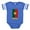 Royal Blue, variant on CafePress - FL Portugal_Sigg - Cute Infant Baby Football Bodysuit