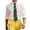 Green, variant on Teen Boys Girls Decorative Necktie with Chain Pre-Tied Satin Necktie for Graduation Daily Wear