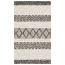 SAFAVIEH Natura Zola Southwestern Area Rug, Ivory/Grey, 4' x 6'