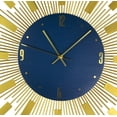 thumbnail image 4 of Three Star Import & Export YC1210 27 in. Round Gold Spiked Wall Clock, 4 of 4