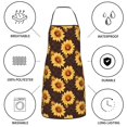 thumbnail image 6 of Pofeuu Chocolate Plaid Sunflower A Print Aprons with Pockets, Cute Aprons for Kitchen, Cooking, Server, Barber, Chef Apron, 6 of 7