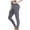 Gray, variant on Thick Fleece Lined Leggings for Women Tummy Control High Waisted Workout Thermal Warm Soft Yoga Pants for Cold Winter White XL