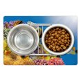 thumbnail image 1 of Ocean Pet Mat for Food and Water, Coral Colony on a Reef Top in Red Sea Egypt Exotic Fishes Aquatic Underwater Life, Non-Slip Rubber Mat for Dogs and Cats, 18" X 12", by Ambesonne, 1 of 1