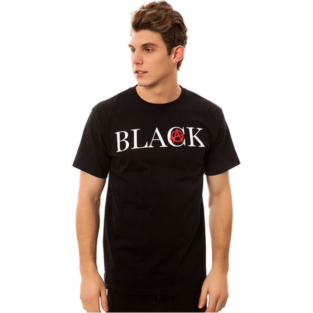 Black Scale The Anarchy Logotype - Camiseta gráfica para hombre, color negro, pequeña