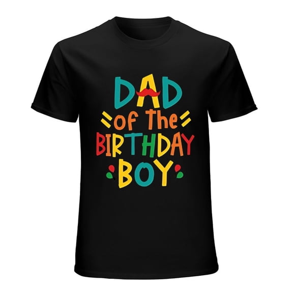 Dad of the Birthday Boy T-Shirt Men's Celebratory Party Gift Tee