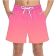thumbnail image 2 of ATOGUTA Boys' Swim Shorts Bathing Suit Boys Swimsuit Swimwear Quick Dry Swim Trunks Kids Beach Board Shorts Size 4T-15, Pink, 2 of 6