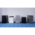 thumbnail image 2 of Pemberly Row 20"D Mobile Pedestal File 2-Drawer Filing Cabinet Box/File - Silver, 2 of 7