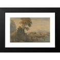 thumbnail image 2 of Thomas Girtin 14x10 Black Modern Framed Museum Art Print Titled - Romantic Landscape (ca. 1801), 2 of 5