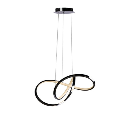 Knotted LED Dimmable Chandelier // Black