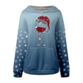thumbnail image 4 of WILLBEST Sudadera de Mujer Cozy Style de Manga Larga con Capucha y Estampado Festivo, Ideal para Estar Cómoda En Casa y para Actividades Al Aire Libre Grande, 4 of 5