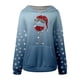 thumbnail image 4 of WILLBEST Sudadera de Mujer Cozy Style de Manga Larga con Capucha y Estampado Festivo, Ideal para Estar Cómoda En Casa y para Actividades Al Aire Libre Grande, 4 of 5