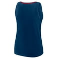 thumbnail image 3 of Women's Logo Athletic Navy Houston Texans Plus Size Stellar Win V-Neck Tank Top, 3 of 3