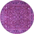 thumbnail image 1 of Ahgly Company Indoor Round Persian Purple Traditional Area Rugs, 6' Round, 1 of 4