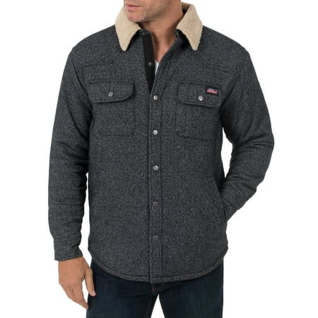 Dickies Brown Jacket - Men's Jacquard Sherpa Shirt Jacket