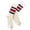 Navy, variant on Retro Unisex Couple Striped Crew Socks Thick Lined Socks for Women Men Sporty Mid Calf Socks 1 Pack
