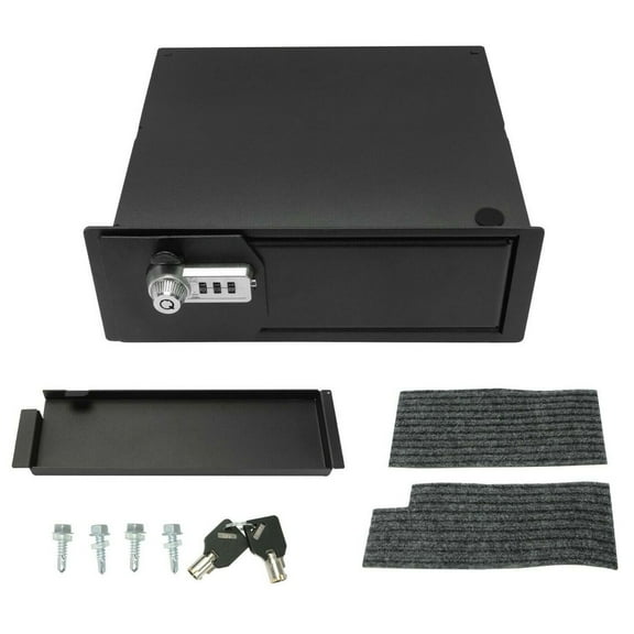 Geelife For 09-14 Ford F-150 F150/RAPTOR 3-Digit Combination Lock Console Storage Box
