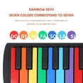thumbnail image 1 of Teclado portátil de 49 teclas, órgano electrónico de piano enrollable de silicona (blanco) Ndcxsfigh Para Estrenar, 1 of 5