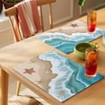 thumbnail image 4 of Summer Ocean Placemats Set of 6, Beach Spray Starfish Non-Slip Place Mats Washable Table Mats for Kitchen Dining Table Decorations Indoor/Outdoor, 4 of 9
