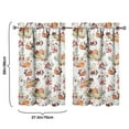 thumbnail image 4 of Fall Kitchen Curtains 39 Inch Short - 32Panel Set, Autumn Harvest Print, Rod Pocket Window Treatment for Thanksgiving, Farmhouse, Cafe, Living Room - Machine Washable, 4 of 4