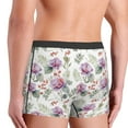 thumbnail image 3 of Goofa Orchids Flowers Printed Men's Boxer Briefs Underwear, Moisture-Wicking Underwear, Trunk,Soft and Breathable Cotton Underwear-Large, 3 of 9