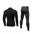 thumbnail image 2 of YUSHOW Thermal Underwear Base Layer Compression Set for Men Long Sleeve Top & Long John, 2 of 7