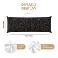 thumbnail image 3 of Fotbe Doodle Dinosaur Funda para Almohada Corporal con Diseño, Funda de Microfibra Ultrasuave de 20x54 Pulgadas, Ropa de Cama Elegante, 3 of 7