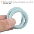 thumbnail image 4 of Uxcell Key Ring Bracelet Silicone Wrist Keychain Circle Wristlet Keyrings, Blue Gray, 4 of 7