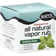 Matys All Natural Vapor Rub, 1.5 OZ (Pack of 6)