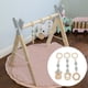 thumbnail image 1 of 3 piezas de de madera para mordedor de bebé, juego de decoración de habitación estable, accesorios para cochecito, actividad, juego, gimnasio, gris Baoblaze Mordedores Colgantes, 1 of 8