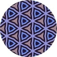 thumbnail image 1 of Ahgly Company Indoor Round Patterned Dark Purple Area Rugs, 4' Round, 1 of 6