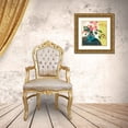 thumbnail image 3 of Borges, Victoria 20x20 Gold Ornate Wood Framed with Double Matting Museum Art Print Titled - Fanciful Flowers I, 3 of 4