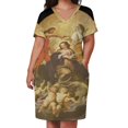 thumbnail image 2 of Vestido colgante con bolsillos para mujer, un regalo para lucir con ocasión de la Asunción de María, 2 of 6