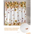 thumbnail image 6 of Fall Sunflower Shower Curtain Set ，Waterproof Fabric Shower Curtains Thanksgiving Shower Curtains for Bathroom,Bathroom Decor 72"x78", 6 of 7