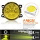 thumbnail image 2 of Par de Luces Antiniebla Redondas LED para Honda Civic 2016-2021, 55W 3500K Amber Lámparas Amarillas Todoterreno Parachoques Delantero Negro Luces Antiniebla LED, 2 of 11