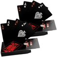 thumbnail image 1 of Naipes Tipo Mate PokaRed Barajas 2 Cartas 108 Plástico Negro y Rojo Mate., 1 of 2