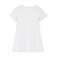 thumbnail image 5 of FAIWAD Toddler Girls Nightgown Sleepwear Ruffle Sleeve Dresses Kids Summer Crewneck A Line Casual Pajama Dress Loungewear, 3-12Y, 5 of 6
