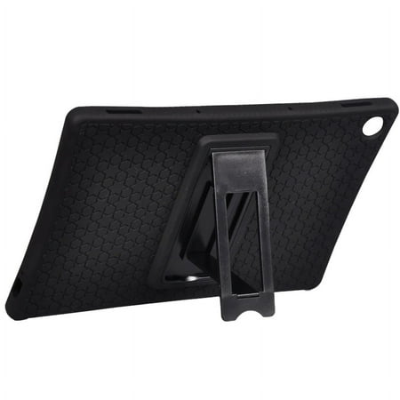 for Lenovo Chromebook Duet Case 10.1Inch Tablet Silicone Case with Tablet Stand Function Protective Case(Black)