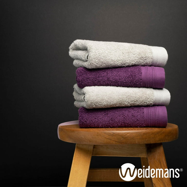 Premium Towel Set of 4 Hand Towels 18 inch x 30 inch Color: Burgundy | Pure Cotton |Machine Washable High Absorbency | by Weidemans, Size: 4 Pieces